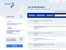 Tablet Screenshot of berufsstart.stepstone.de